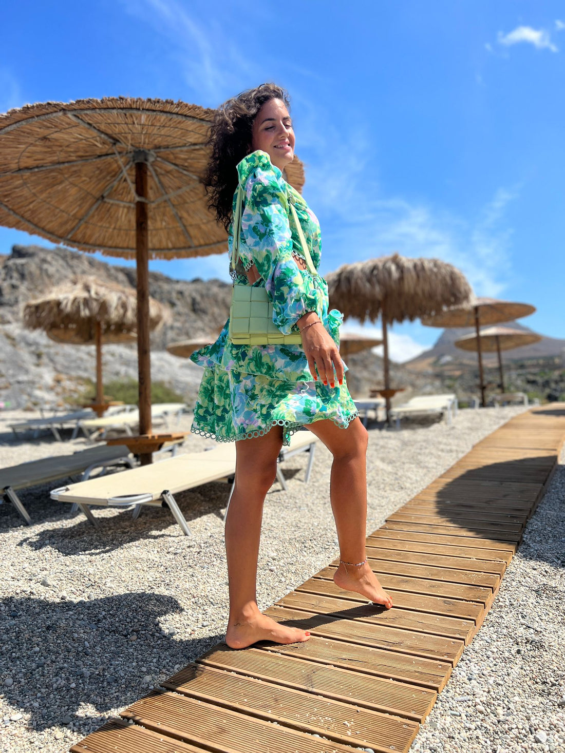 Kleid "Green Flower"