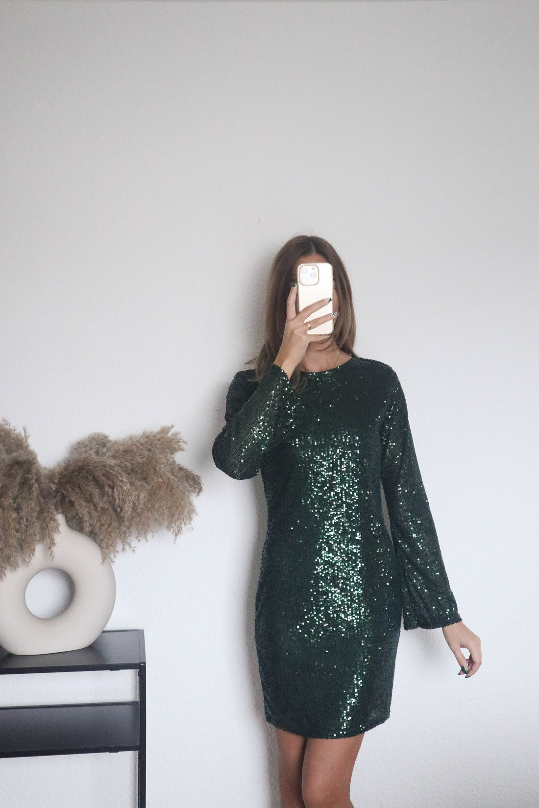 Glitzer Kleid in 3Farben