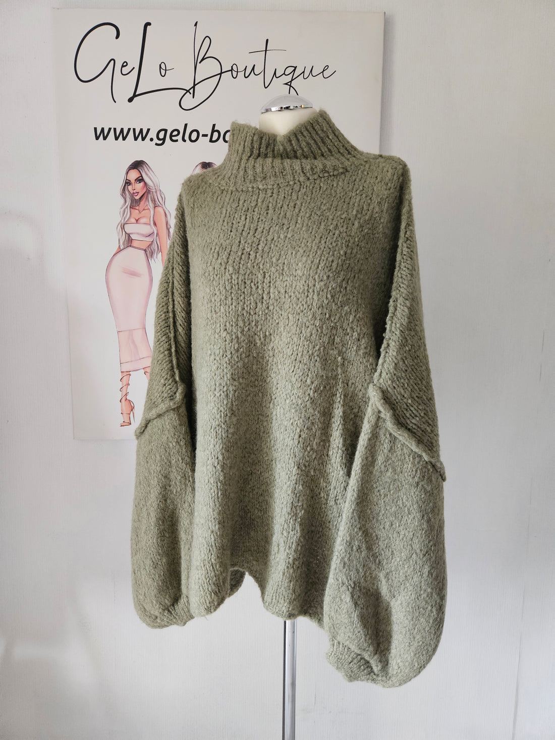 Oversize "Mia"Pullover mit weiten Ärmeln