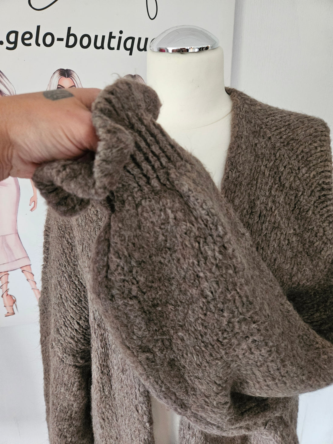 Cardigan "May" mit Rüschen Ärmeln