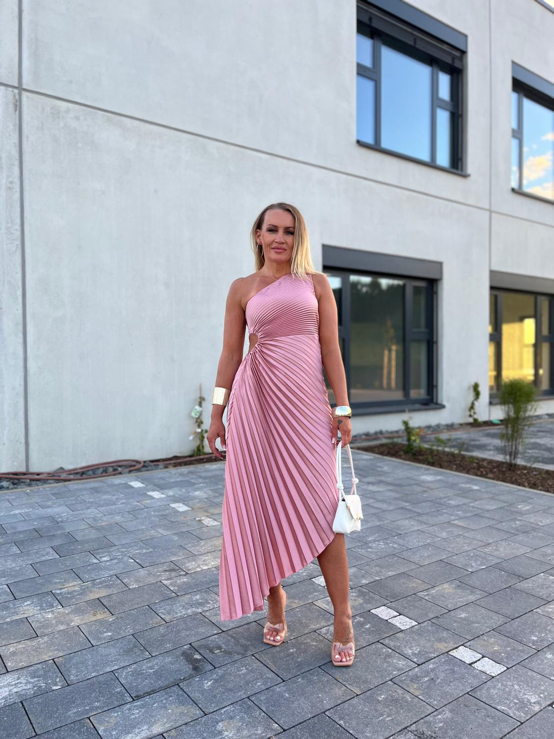 Plissee Kleid "Lea" 4Farben