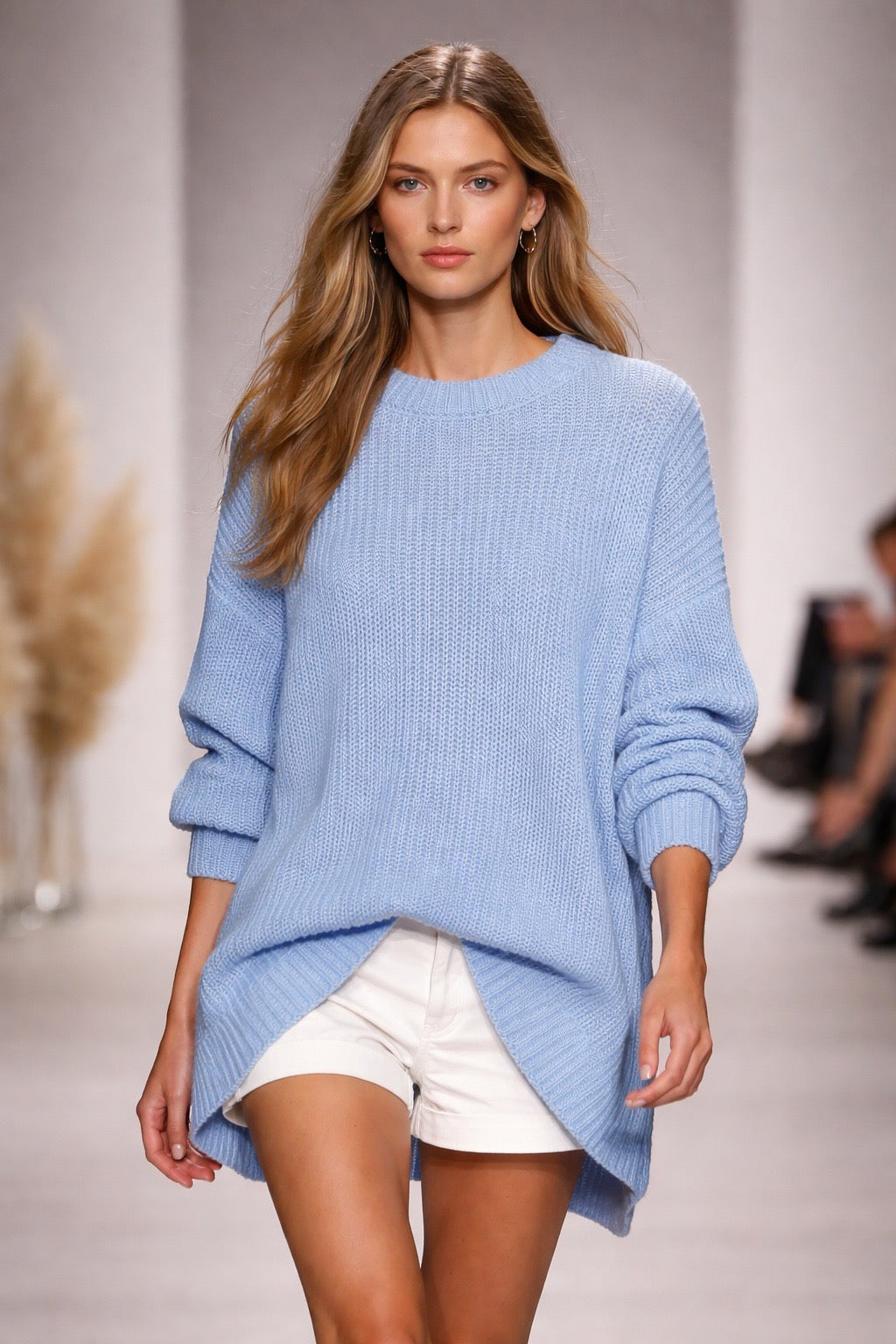 Pullover Kleid - blue