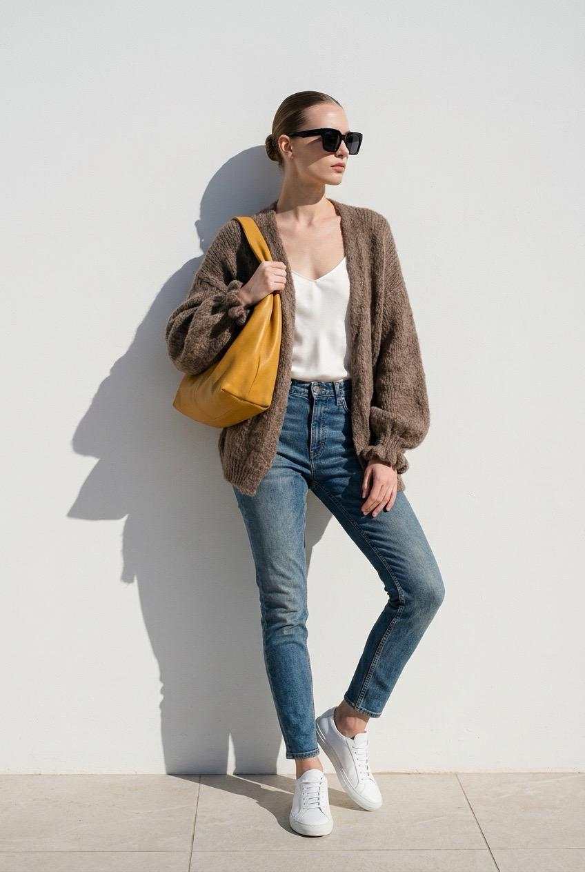Cardigan "May" mit Rüschen Ärmeln
