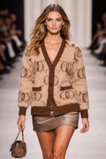 Brauner Cardigan DD in Einheitsgröße 34-38