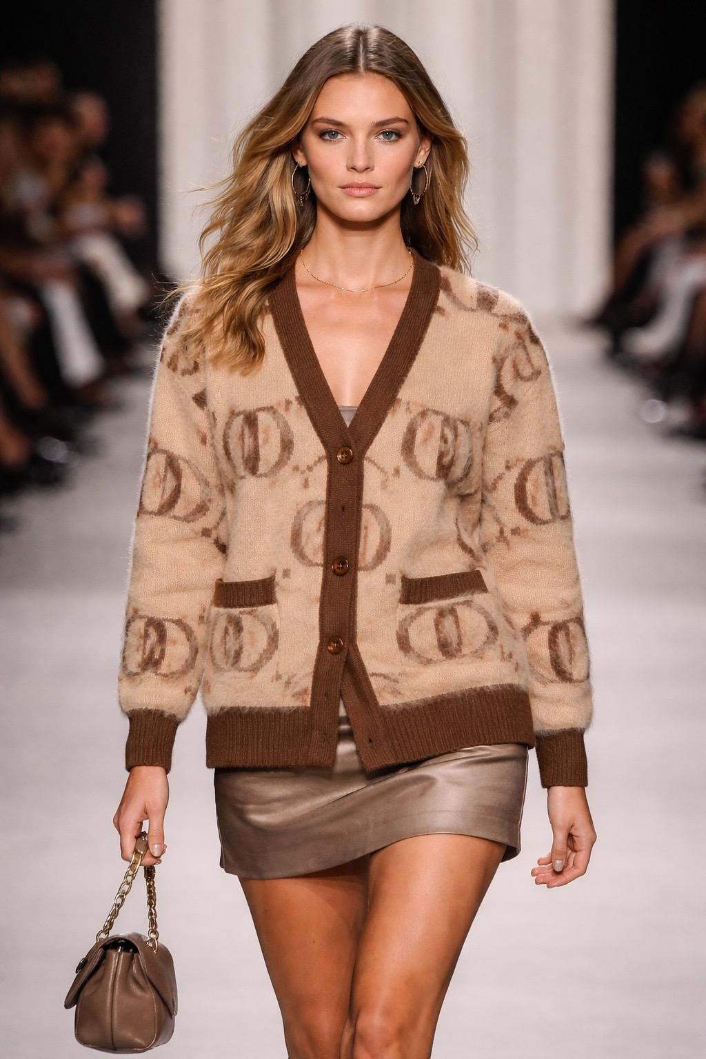Brauner Cardigan DD in Einheitsgröße 34-38