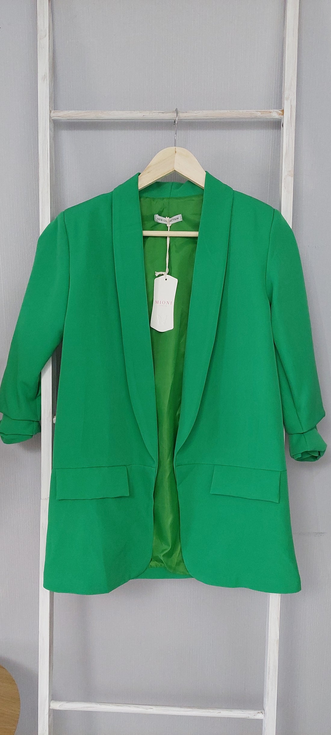 Blazer mit Raffung am Arm 3Farben