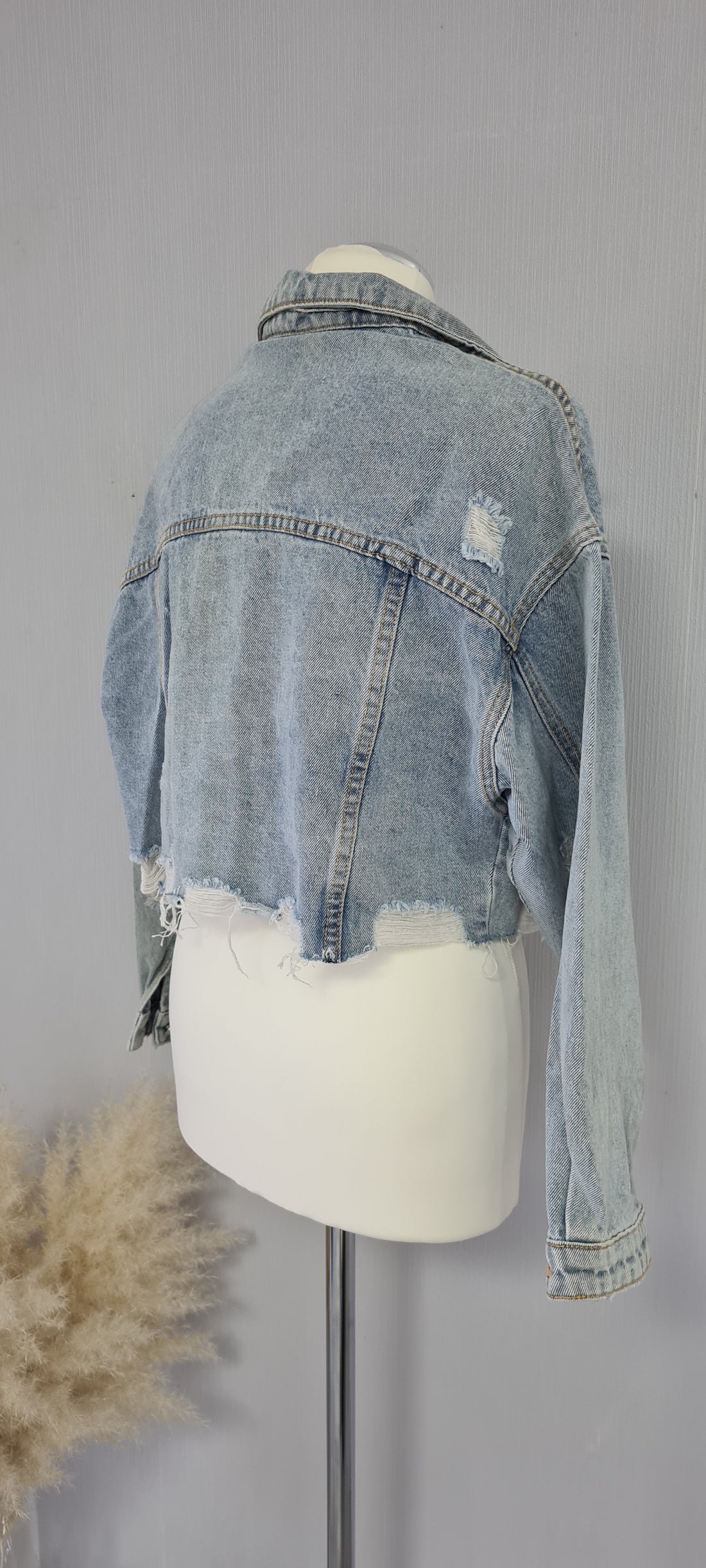 Cropped Jeansjacke