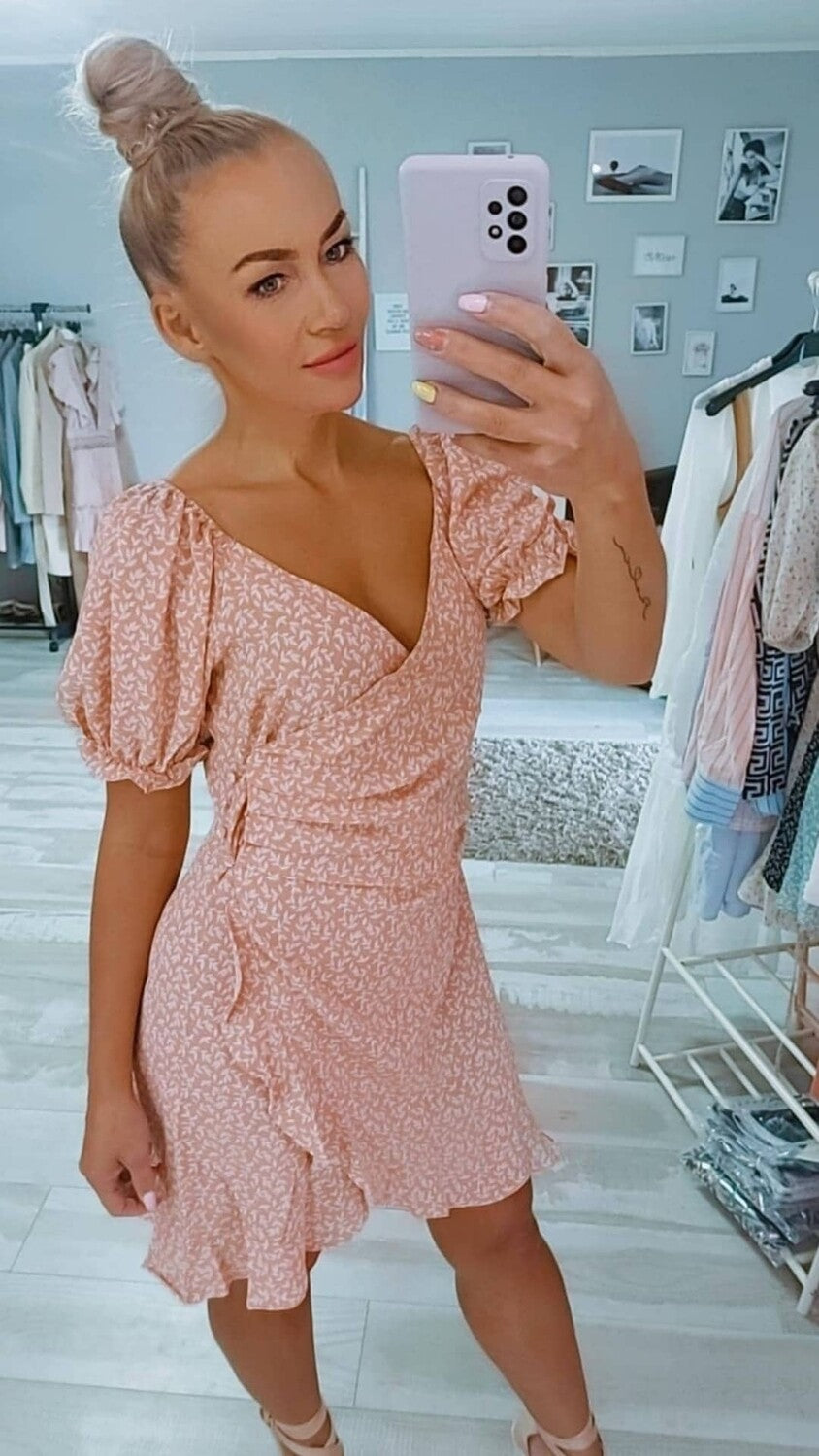 Wickel Kleid in 3 Farben
