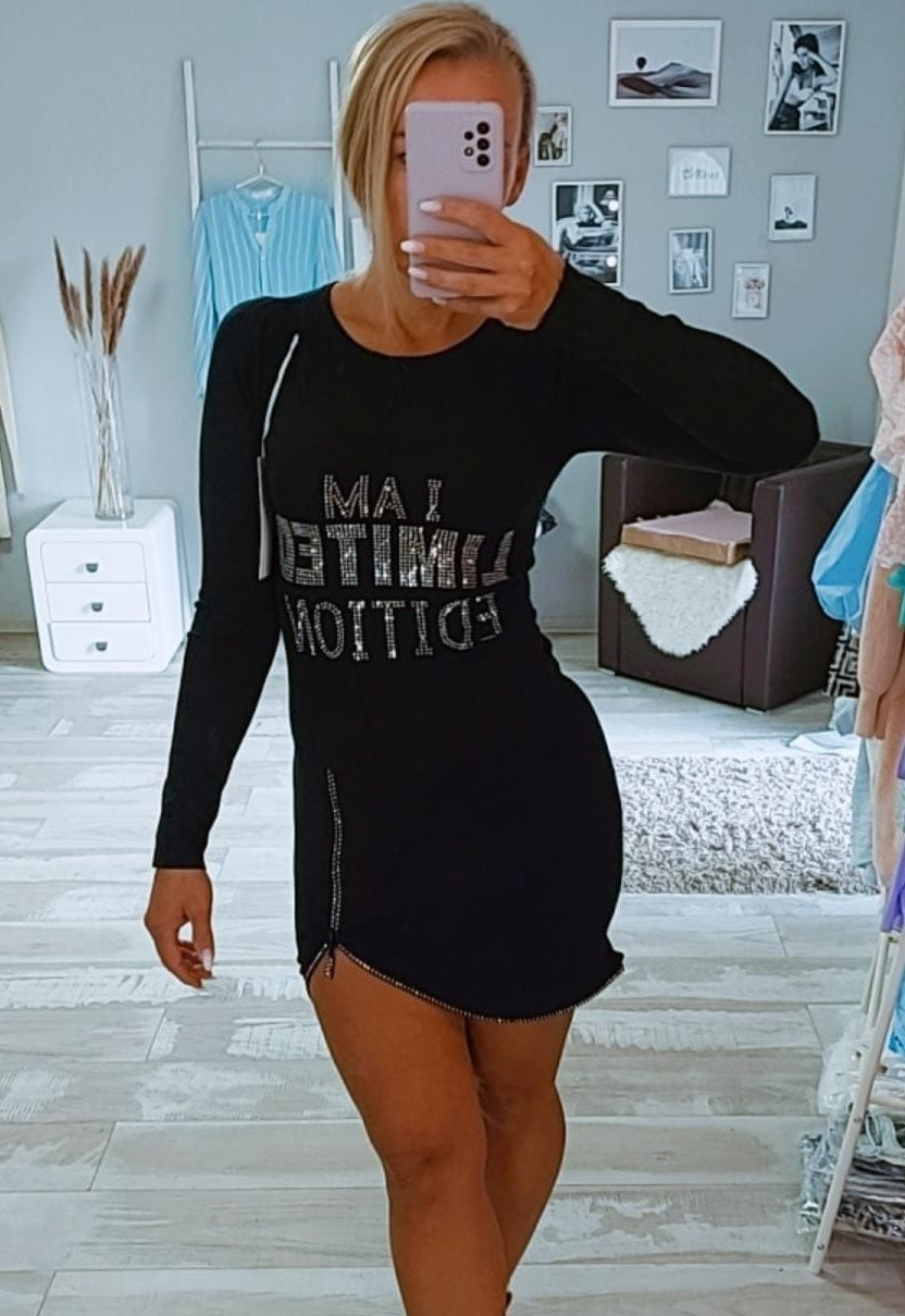 Pulli Kleid Pajetten Glitzer