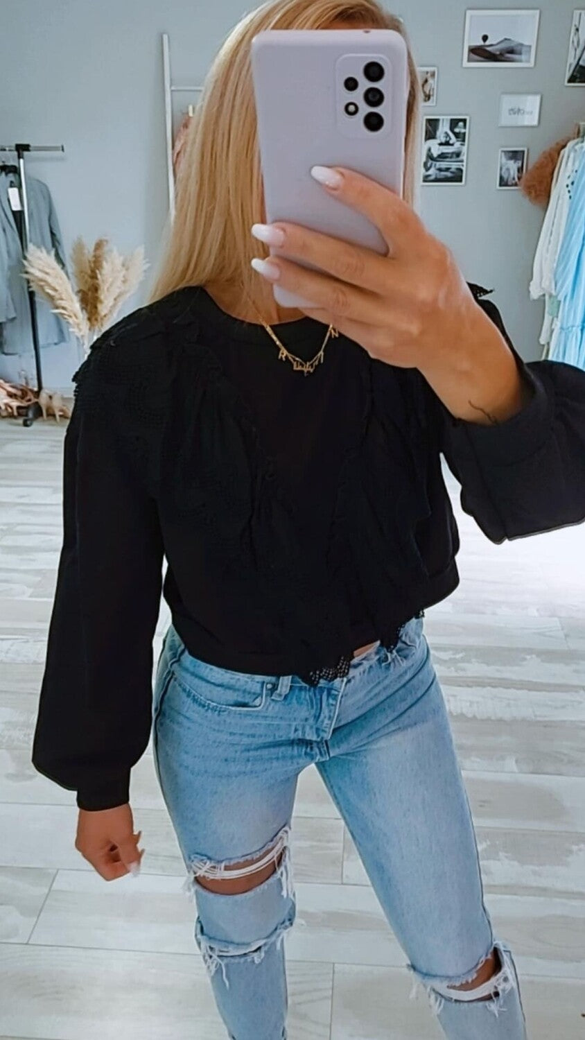 Rüschen Pullover "Taria"