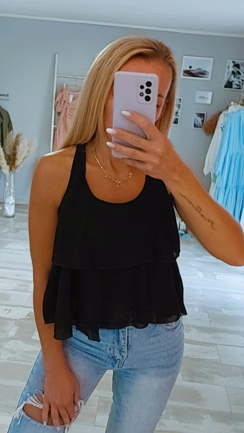 Rüschen cropped Top