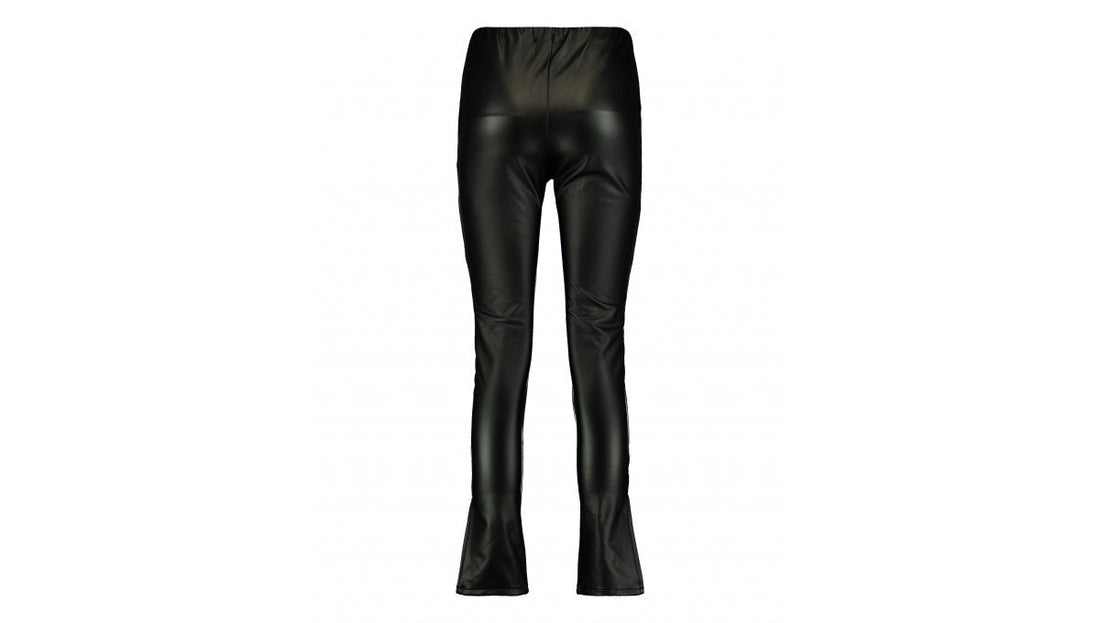 Lederimitat Leggings mit Cut