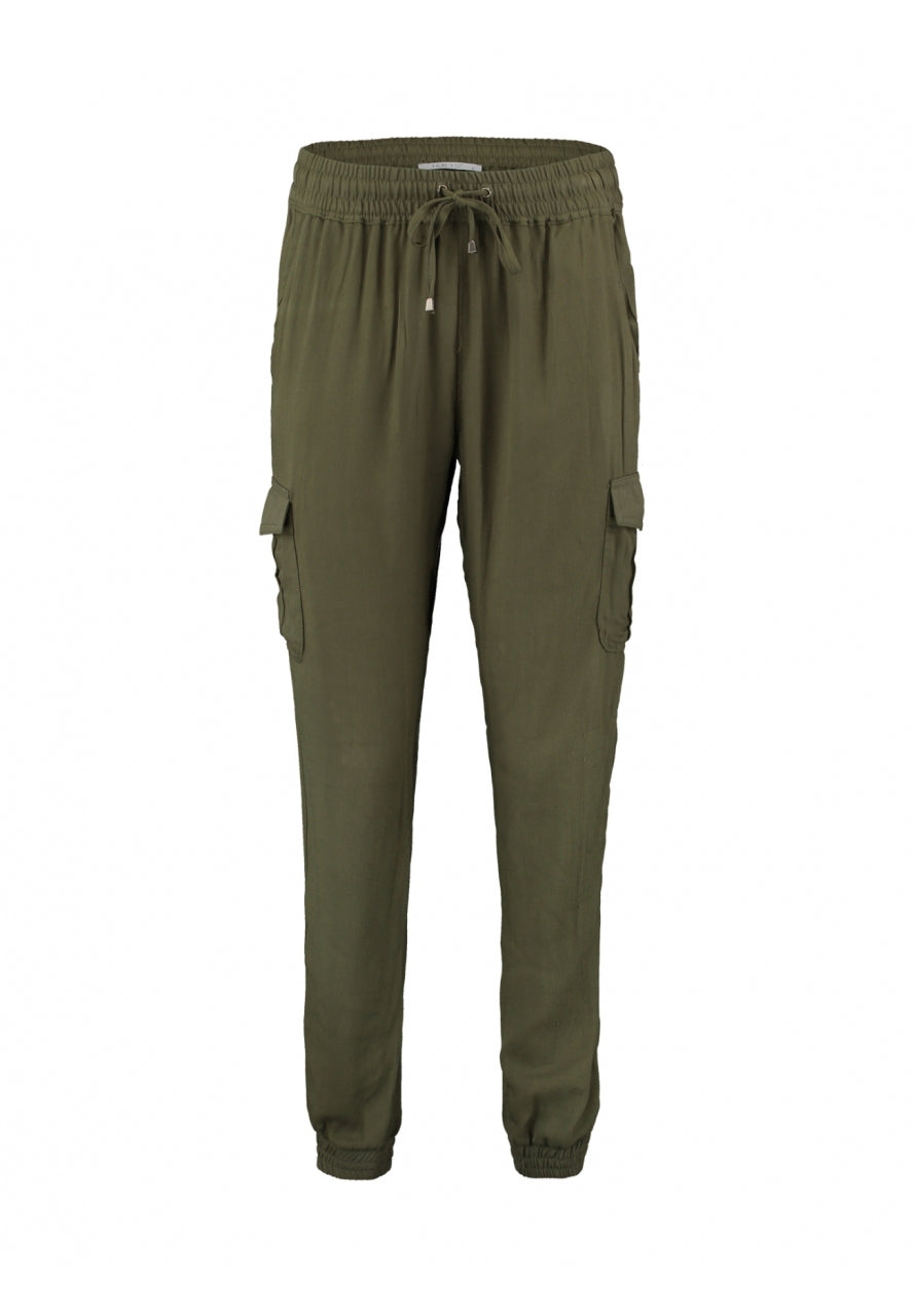 Cargo Hose mit Gummizug - khaki