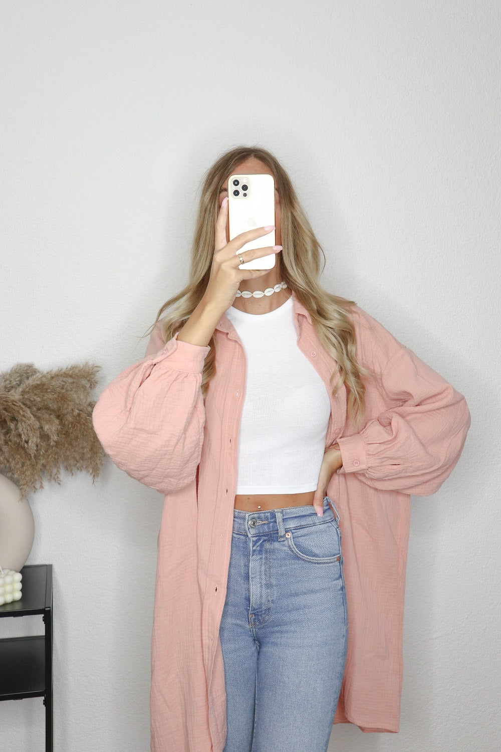Musselin Bluse in 4Farben